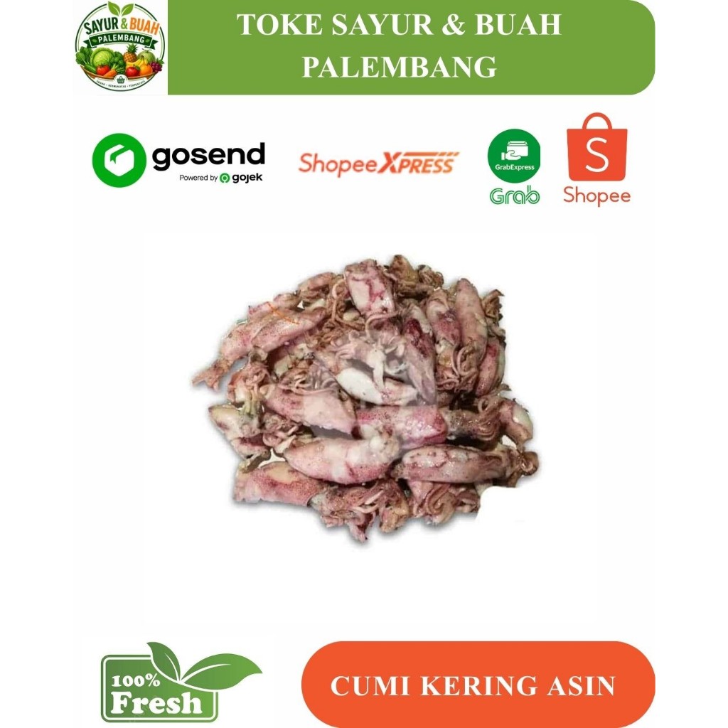 Cumi Asin Fresh Segar - Toke sayur palembang