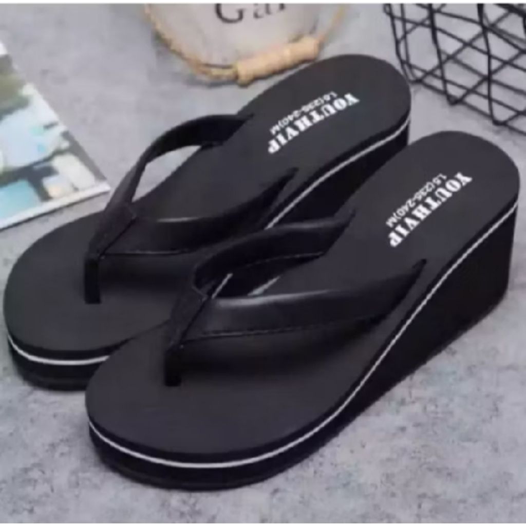 sandal wedges Aurel sandal jepit wanita