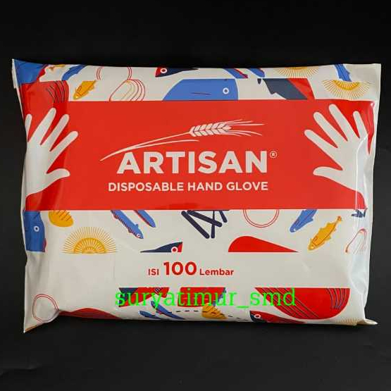 ARTISAN SARUNG TANGAN PLASTIK 100 PCS HAND GLOVE