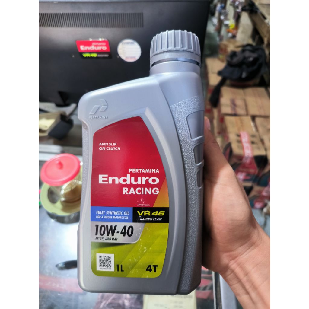 OLI PERTAMINA ENDURO RACING 1L 10W-40 ORIGINAL & OLI ENDURO 4T 20W-50 800ML ORIGINAL