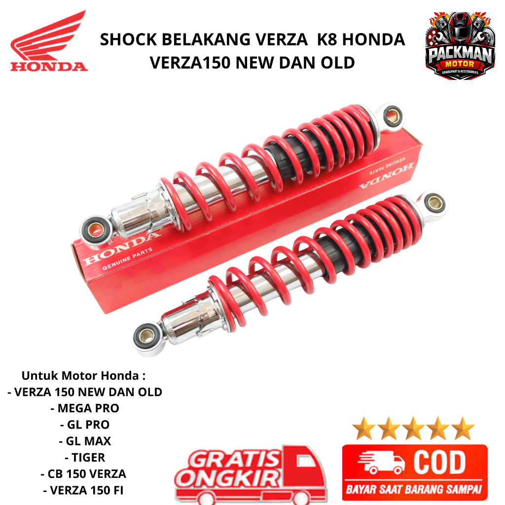 shock belakang verza  K18 Honda Verza 150 Ori packman motor