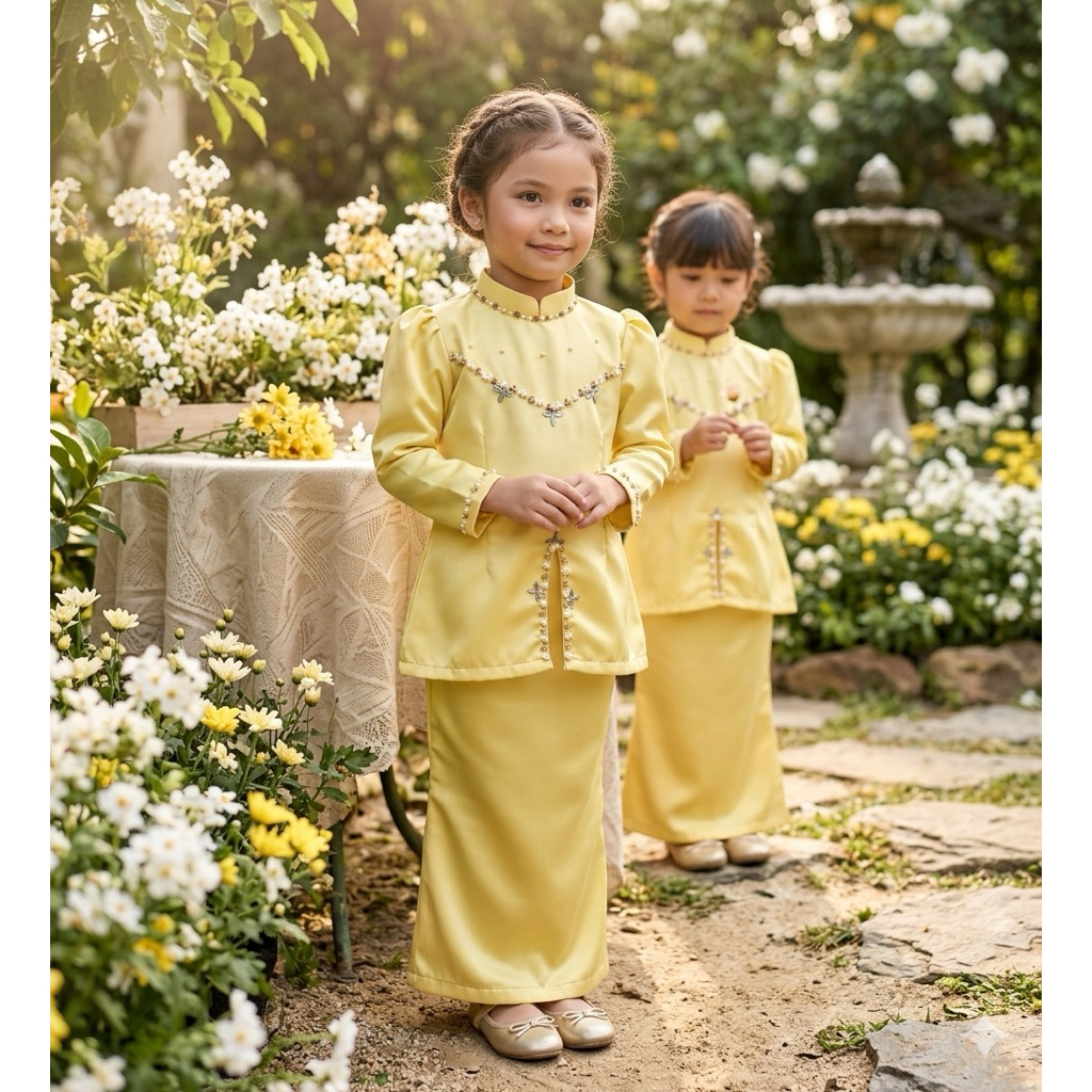 Baju kurung melayu Anak Perempuan