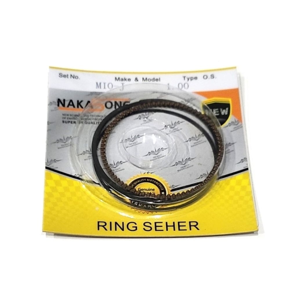 RING SEHER/RING PISTON OVER SIZE 1.00 UNTUK MIO-J ORIGINAL NAKASONE KWALITAS JAPAN