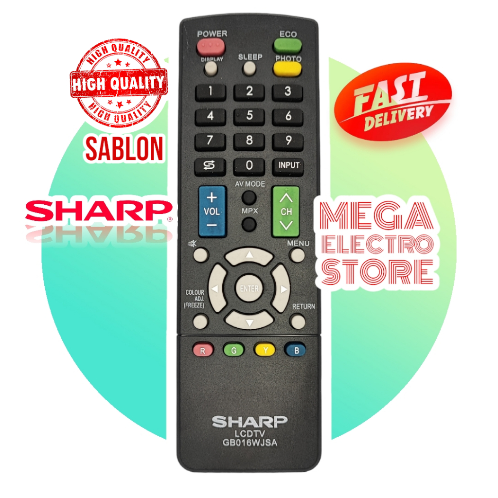 REMOTE TV SHARP AQUOS LED LCD Grade ori