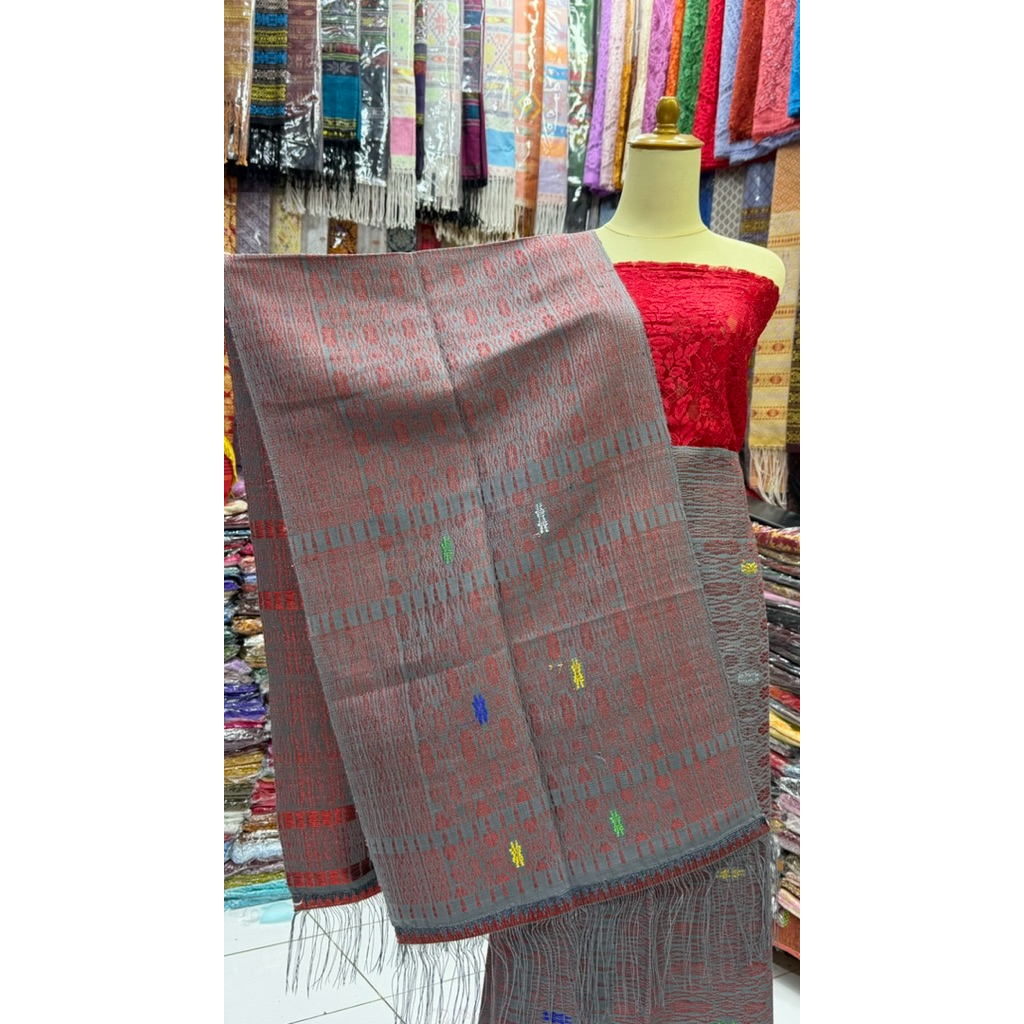 Songket Tarutung motif pilkos tenun tangan Tarutung asli