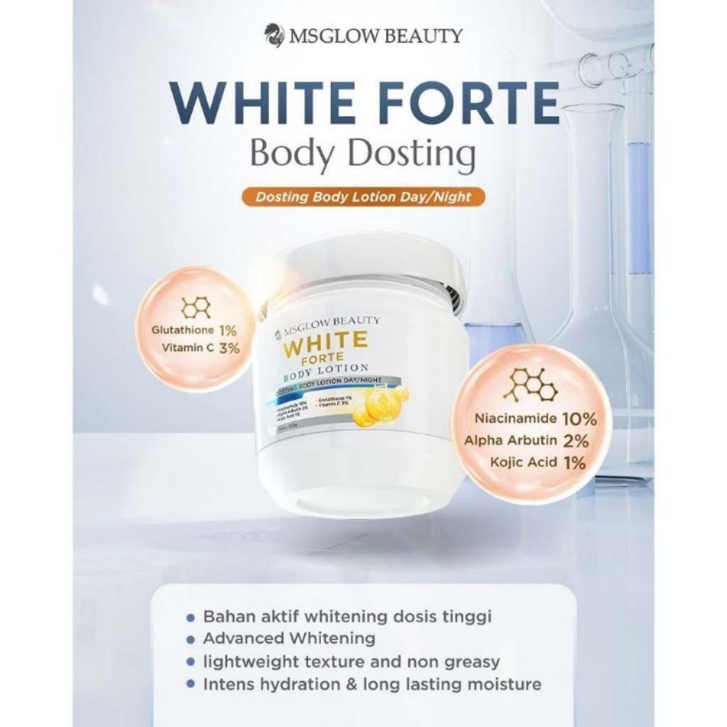 Body Lotion Pencerah Kulit dengan Niacinamide dan Alpha Arbutin