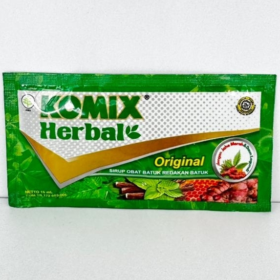 KOMIX HERBAL SACHET UNTUK MEREDAKAN BATUK BERDAHAK