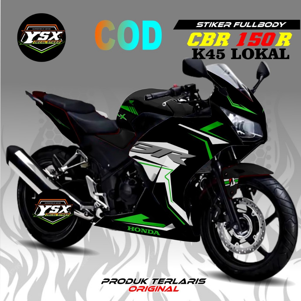 Decal Sticker Motor Honda CBR 150 K45 Lokal Custom Racing
