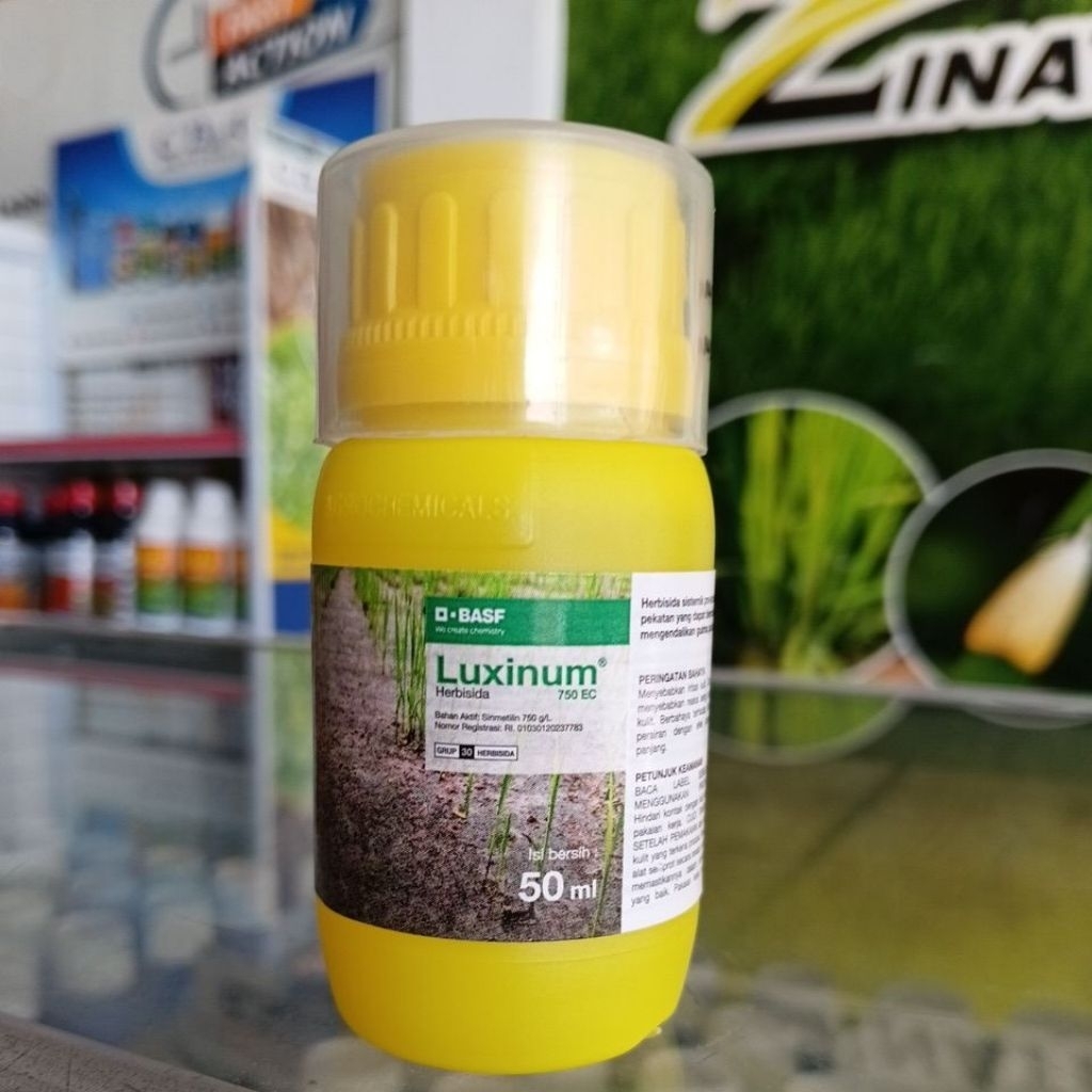 HERBISIDA LUXINUM 750EC - 50 ML herbisida sistemik pra tumbuh dan purna tumbuh untuk gulma pada tana
