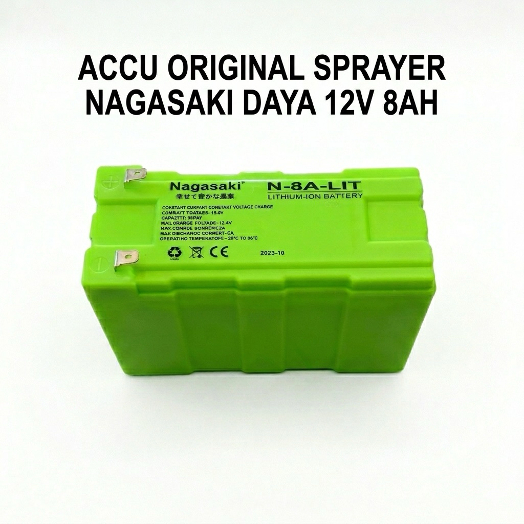 Aki Lithium Nagasaki 12V 8Ah / Baterry Sprayer / Aki Tanki Semprot Cas / Aki Nagawa