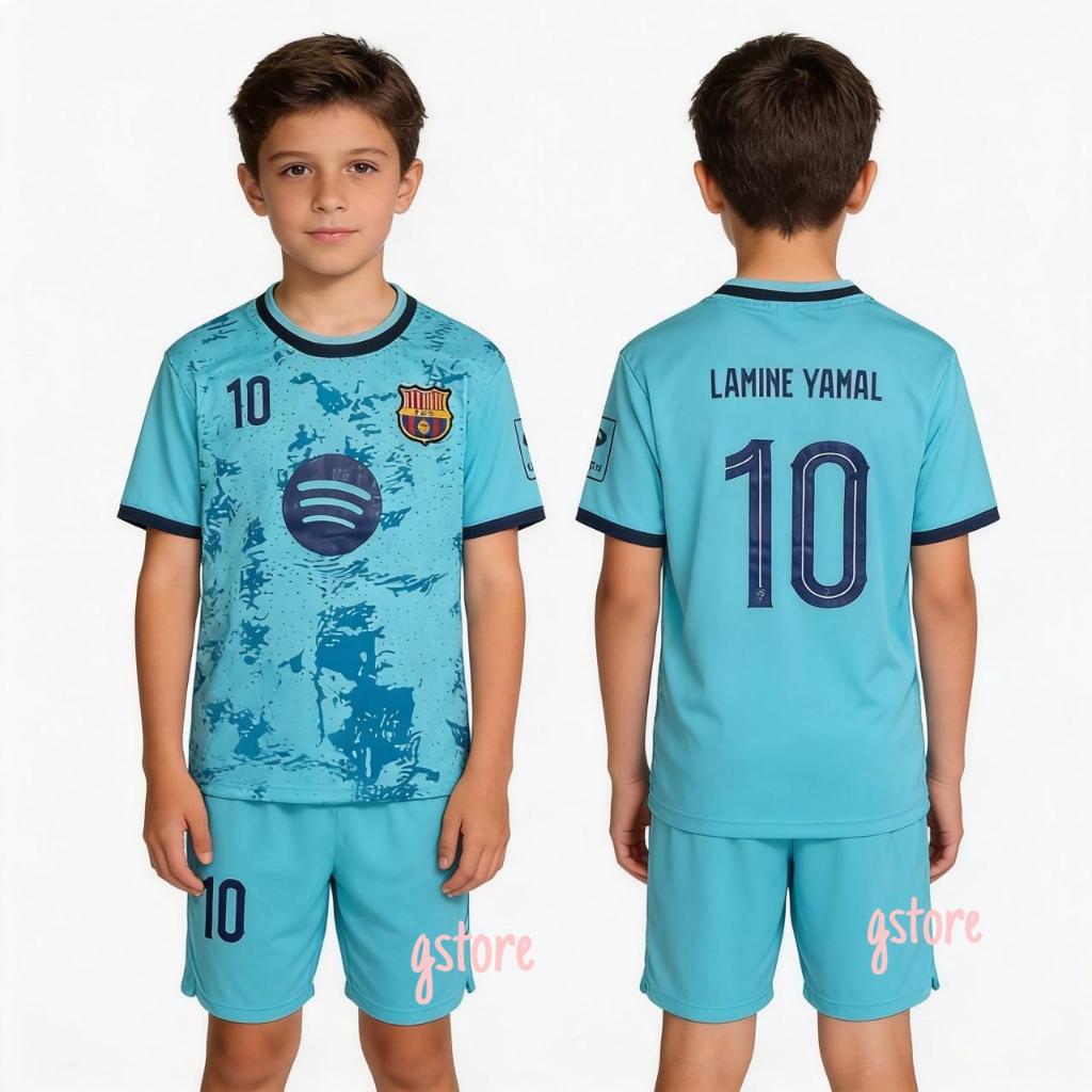 bisa cod setelan bola anak barca tosca club terbaru set kaos sepakbola termurah berkualitas baju fut