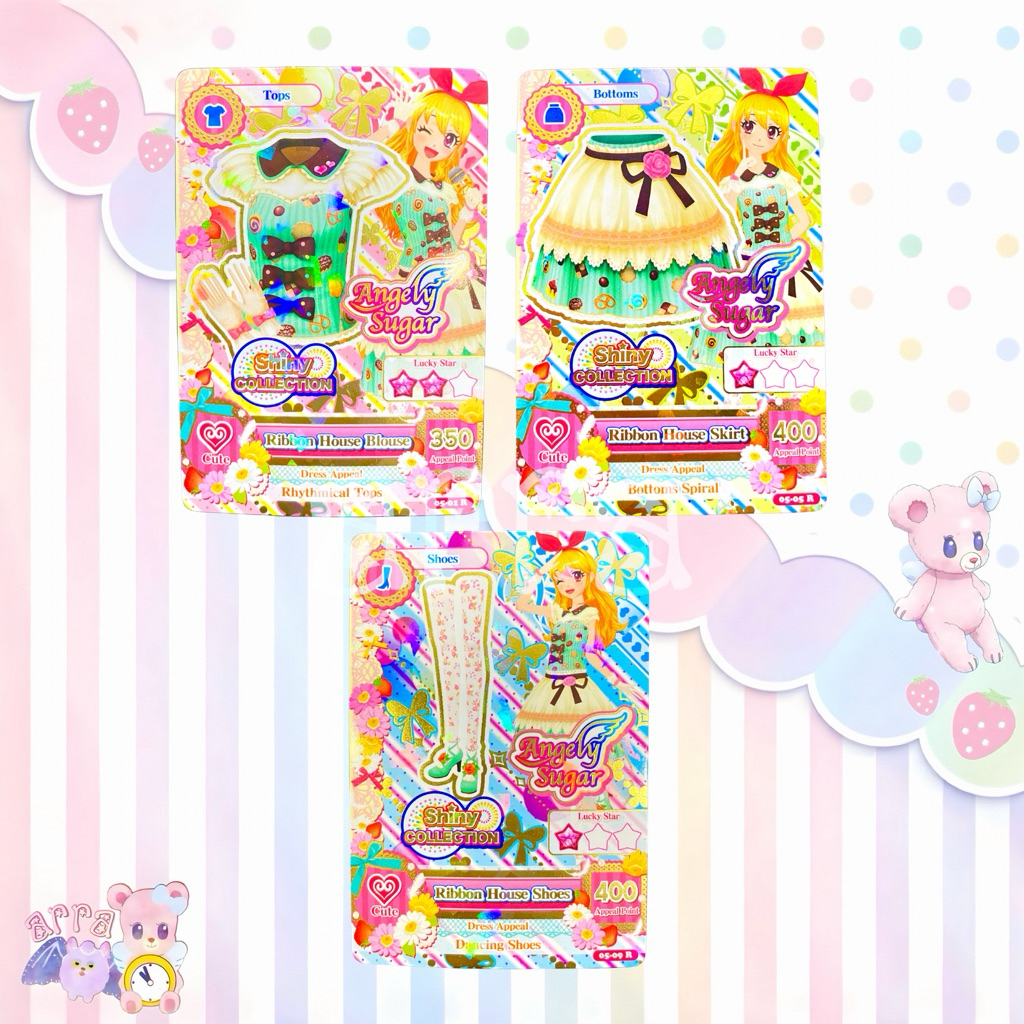 Aikatsu Card Shiny Collection Angely Sugar Ribbon House Ichigo