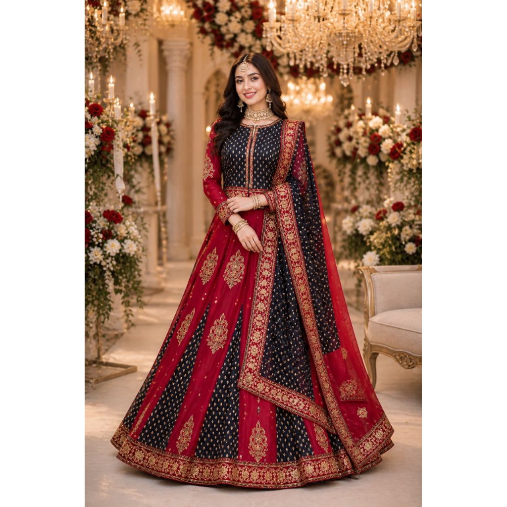 Lehenga wedding india PL Pribadi mewah cantik LD 96-100