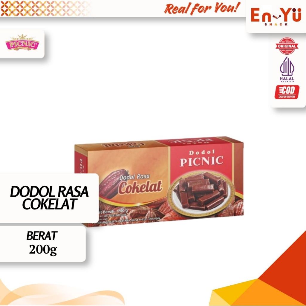 Dodol Garut PICNIC Asli Rasa Cokelat Manis Legit Original