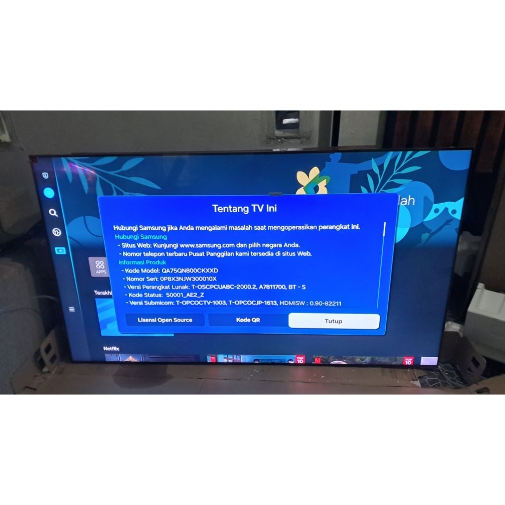TV Samsung 75" Neo QLED 8K seri QA75QN800CK