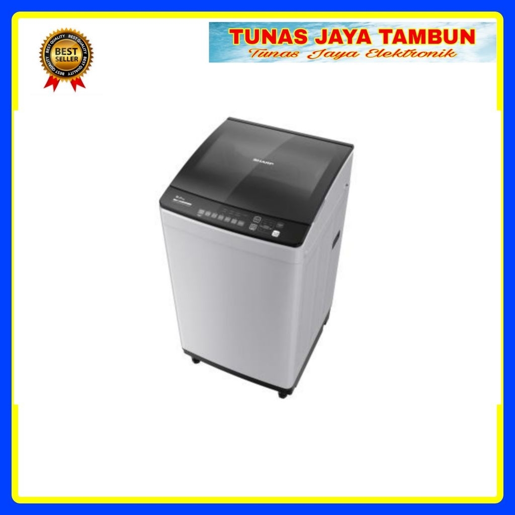 MESIN CUCI SHARP ESM 1000 TGG / MESIN CUCI SHARP 1 TABUNG 10KG / SHARP ES-M1000T-GG TOP LOADING