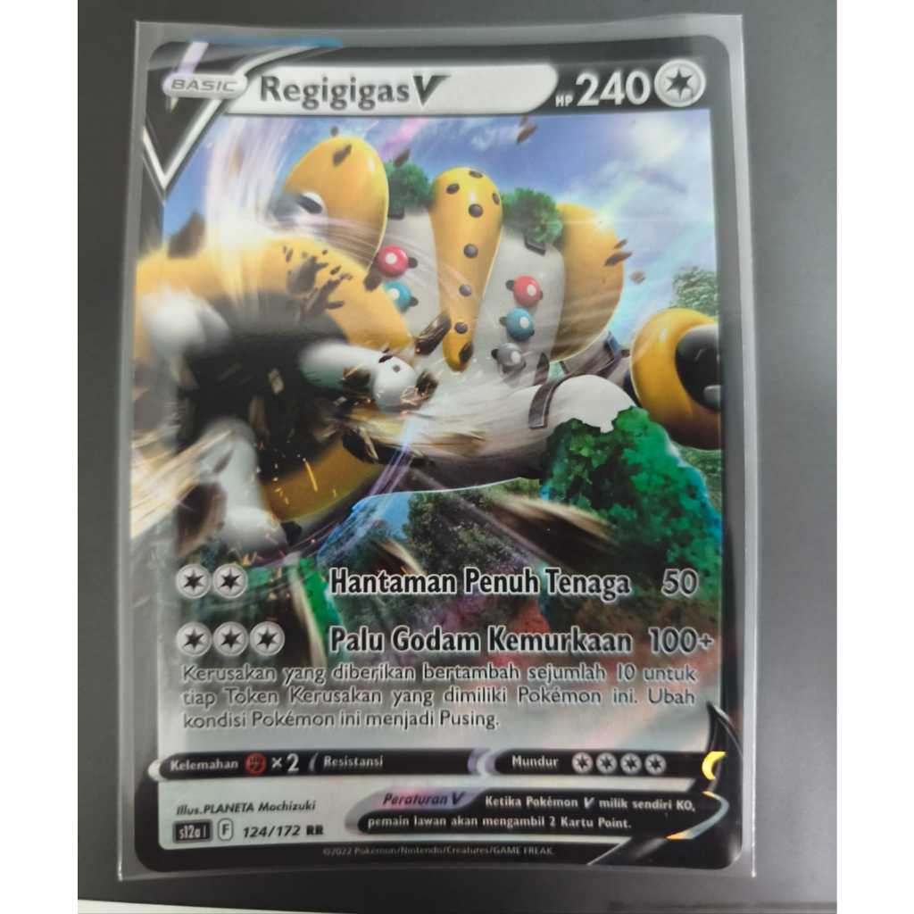 Regigigas V RR s12a 124/172 Kartu Pokemon Indonesia TCG