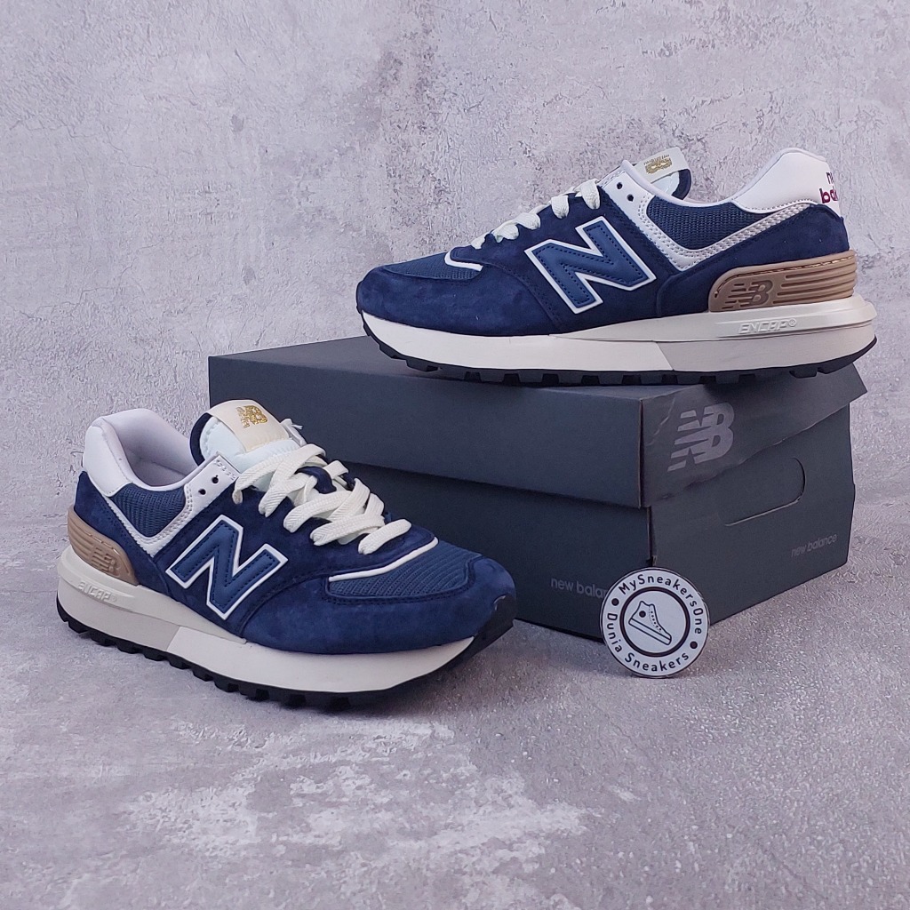 Sepatu Kasual NB 574 Legacy Navy Angora