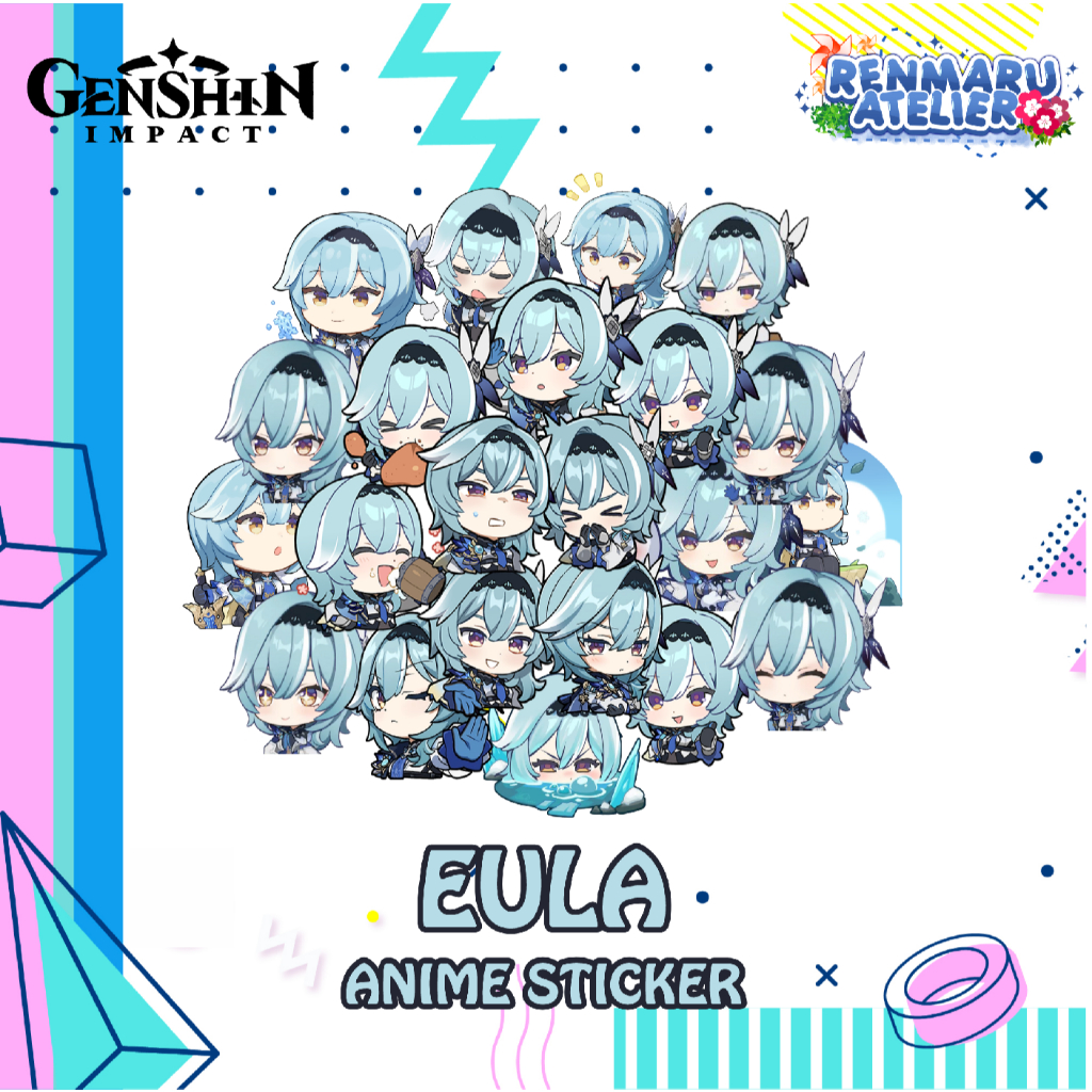 Stiker Anime Genshin Impact EULA | Stiker Laptop HP