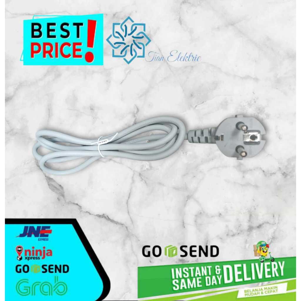 Kabel Power AC / Kabel Buntung Arde 3 Kabel 3x0.5mm 1.5 Meter