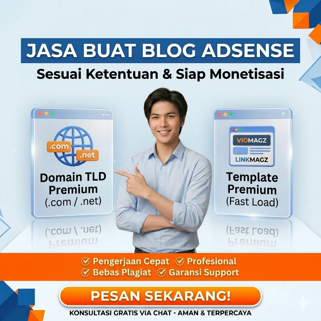 JASA BUAT BLOG SESUAI KETENTUAN ADSENSE PREMIUM (SIAP PAKAI & TERIMA BERES) TERIMA CUSTOM DOMAIN FRE