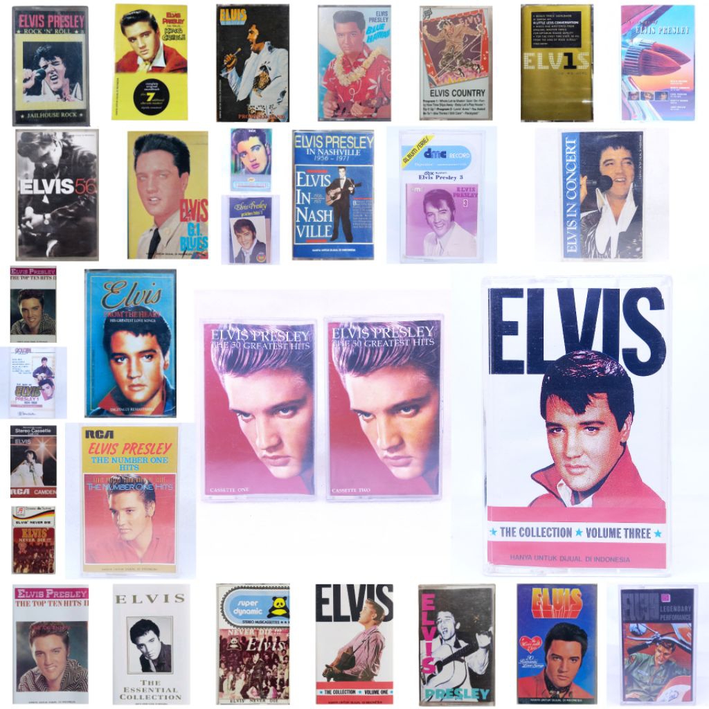 Kaset pita Elvis presley - Greatest hits - romantic love songs - the best collection - country - roc