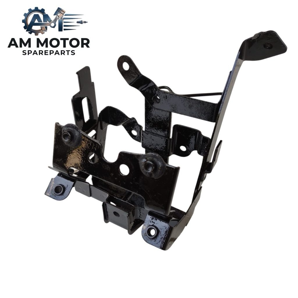 BRACKET DUDUKAN AKI HONDA VARIO 110 KARBU
