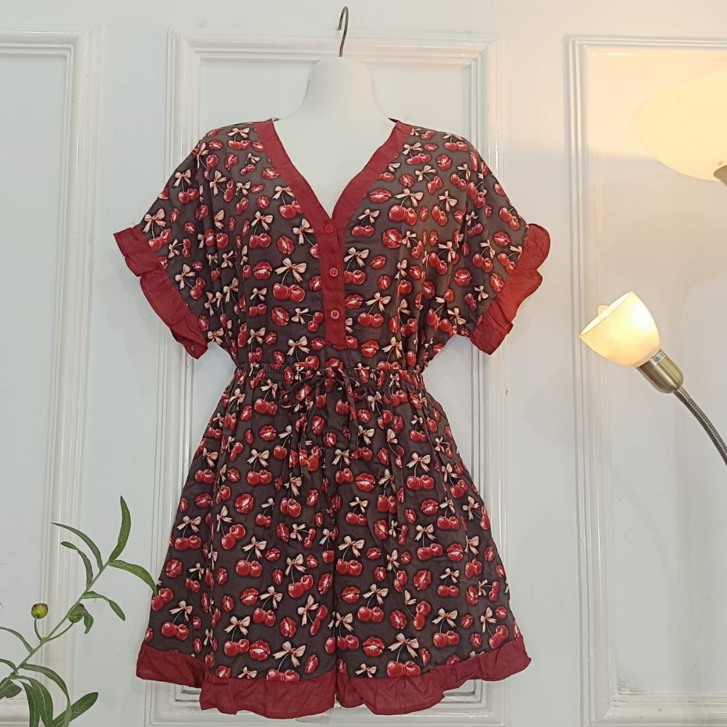 Baju Wanita | Setelan HAGIA PDPD Rayon Premium LD 120 - One Set Pendek Wanita Jumbo Adem