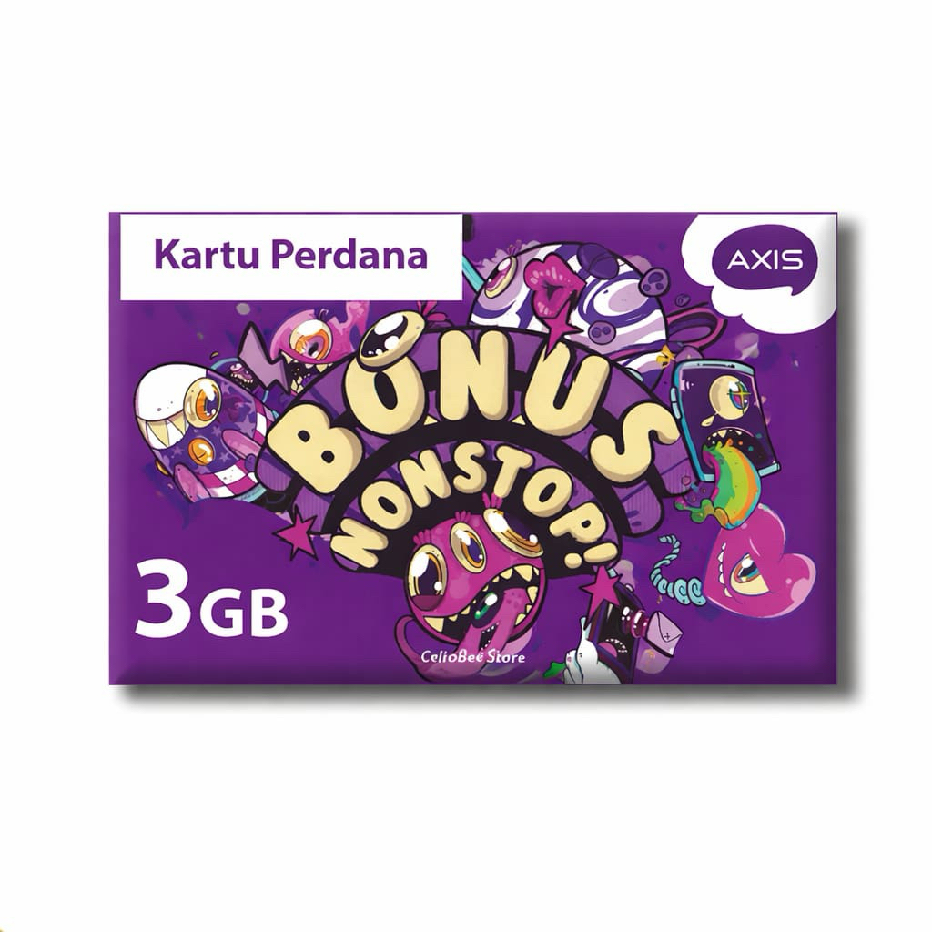 Kartu Perdana Axis 3gb siap pakai 24jam nasional