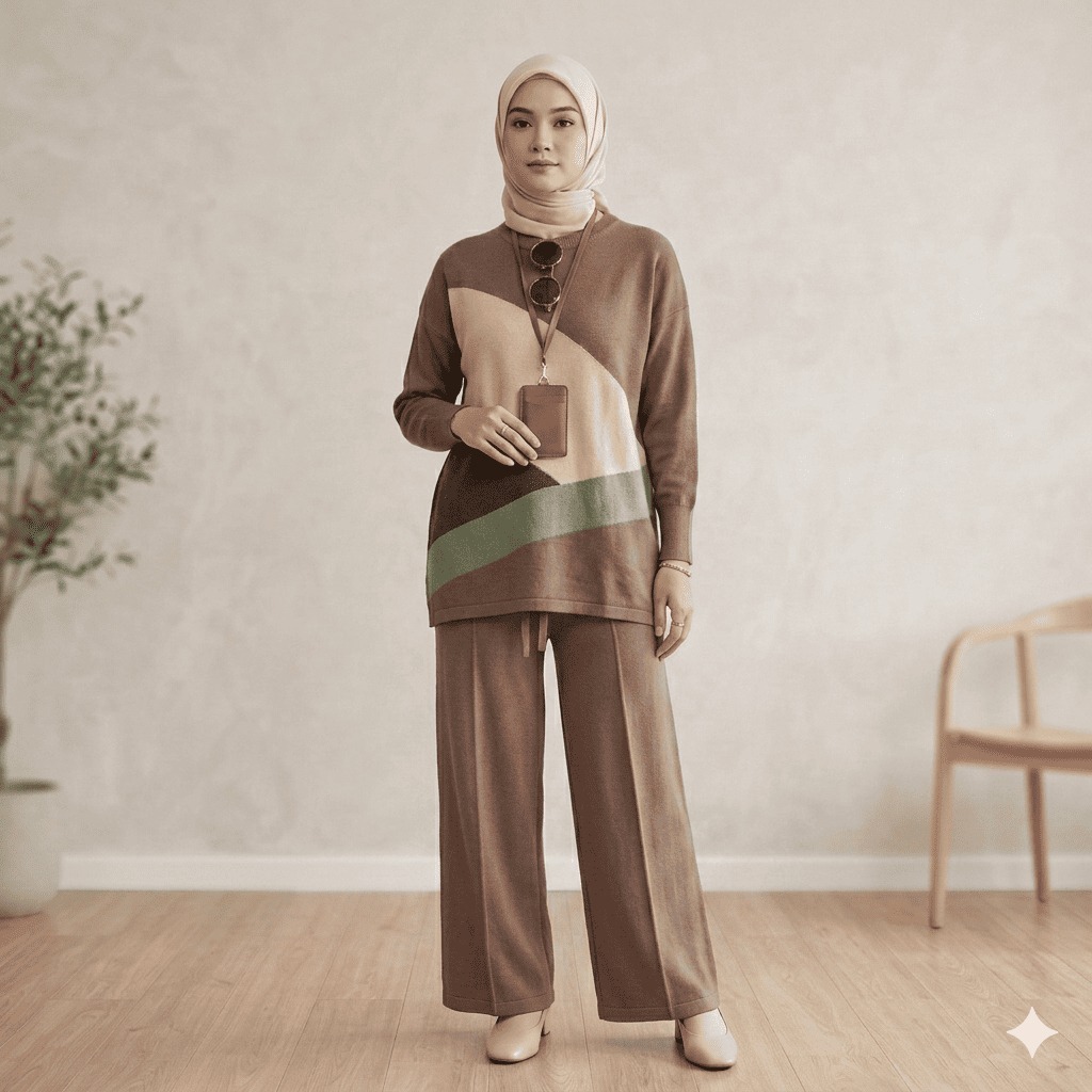 Setelan Wanita Kaos Hayako Premiun Yayin Set WD Jumbo One Set Celana Setelan Wanita Kekinian LD 100-