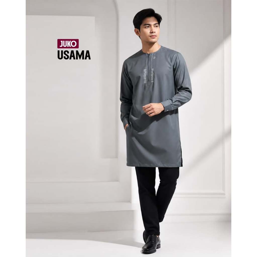 Juko Midi Usama | Juko Usama |  Jubah Koko Dewasa | Jubah Koko | Koko dewasa | Baju Muslim Dewasa | 