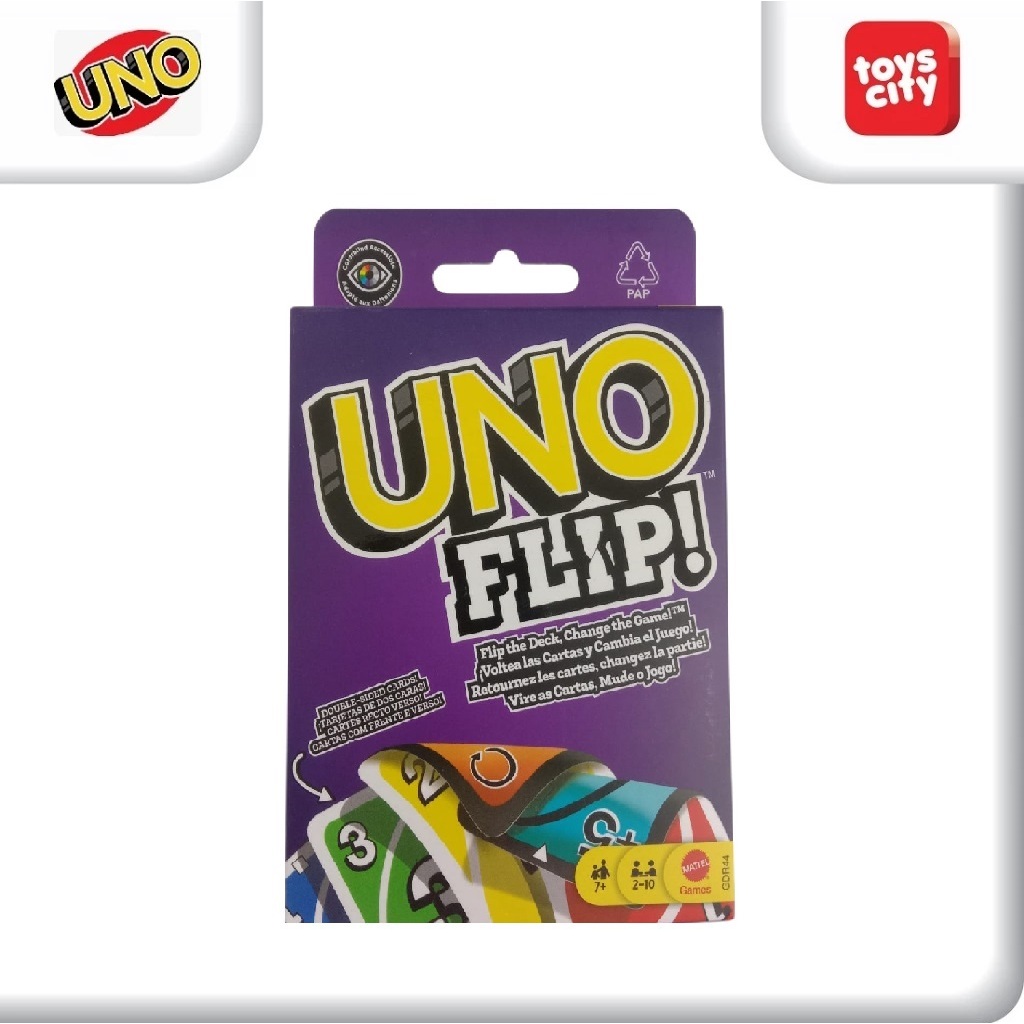 Uno Flip Double Side Mattel Games Permainan Kartu