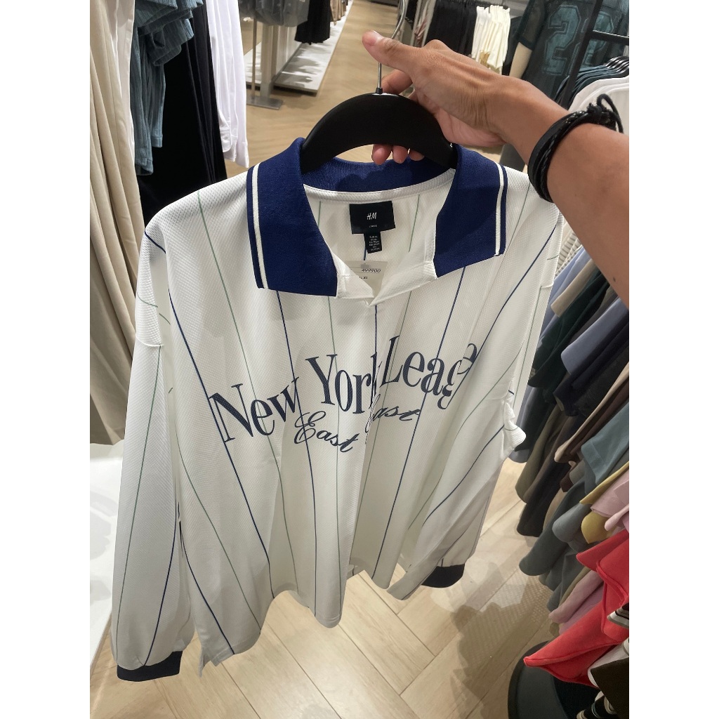 kaos polo Longsleeve varsity ( new york )