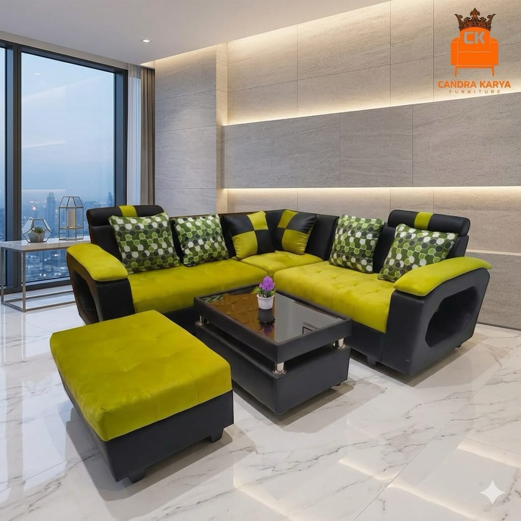 Kursi Sofa L Sudut Minimalis Modern