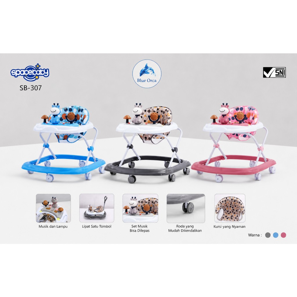 SpaceBaby Baby Walker SB 307 SB 317 Mainan Rusa / Deer SB 315 SPACEBABY SB307 SB317 SB315 SB316 [ *