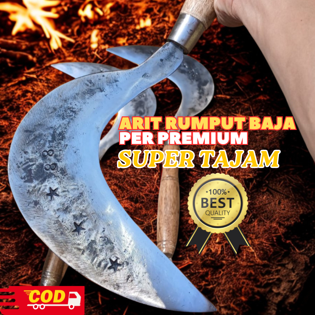 Sabit/Arit Rumput Model Cikajang Super Tajam Full Baja Pilihan Berkwalitas Anti Meleot