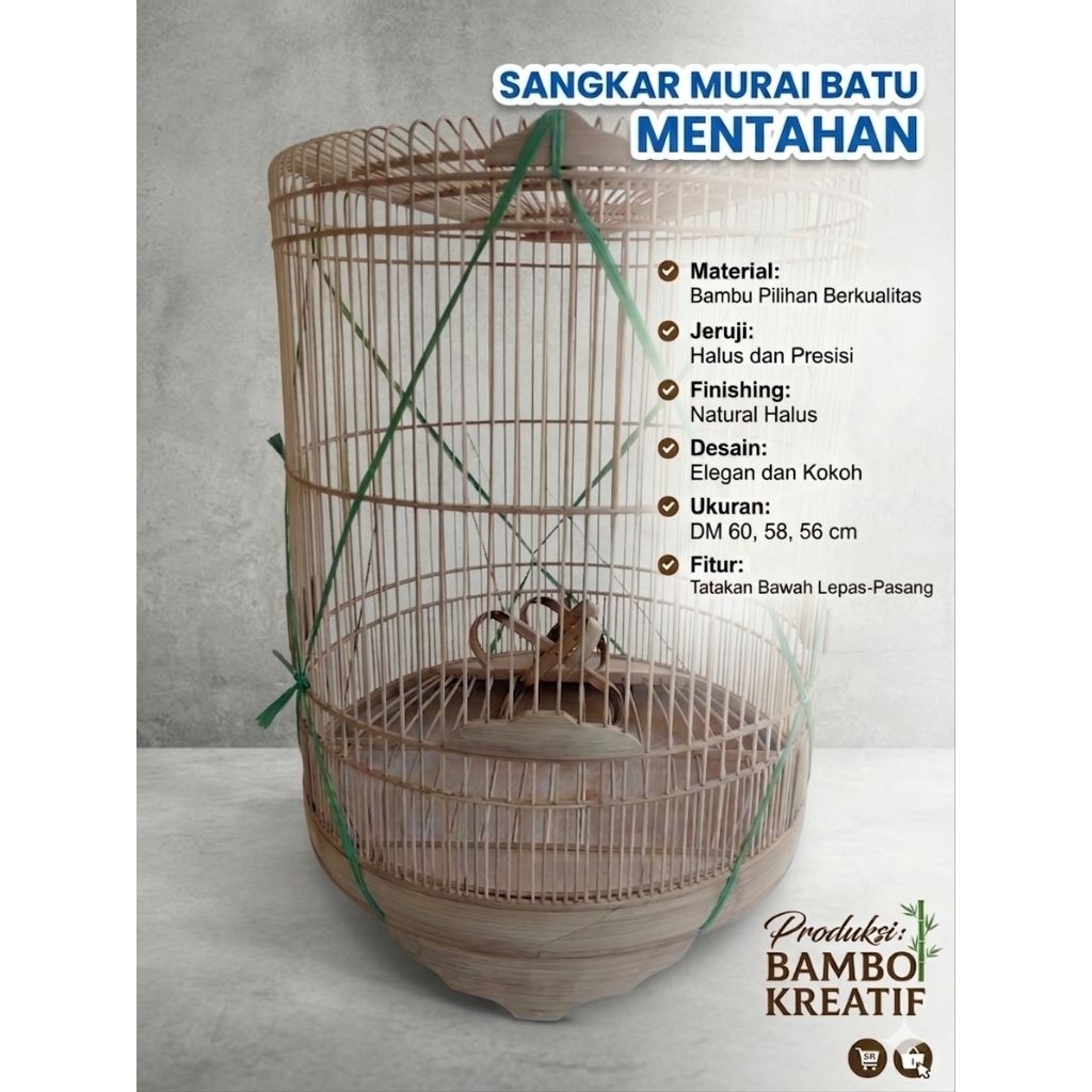 SANGKAR MURAI MENTAHAN [No 1,2,3 dan 4]