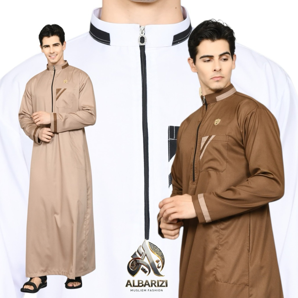 jubah pria toyobo AFSHAN - jubah pria dewasa -  jubah laki laki dewasa - gamis polos premium katun t