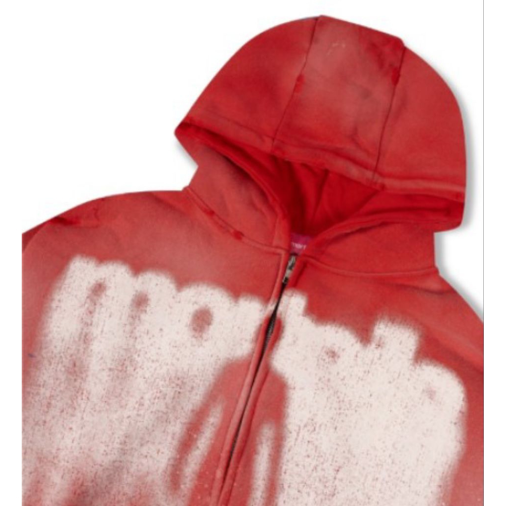 MORTEILS // DECONST HOODIE RED // ORIGINAL