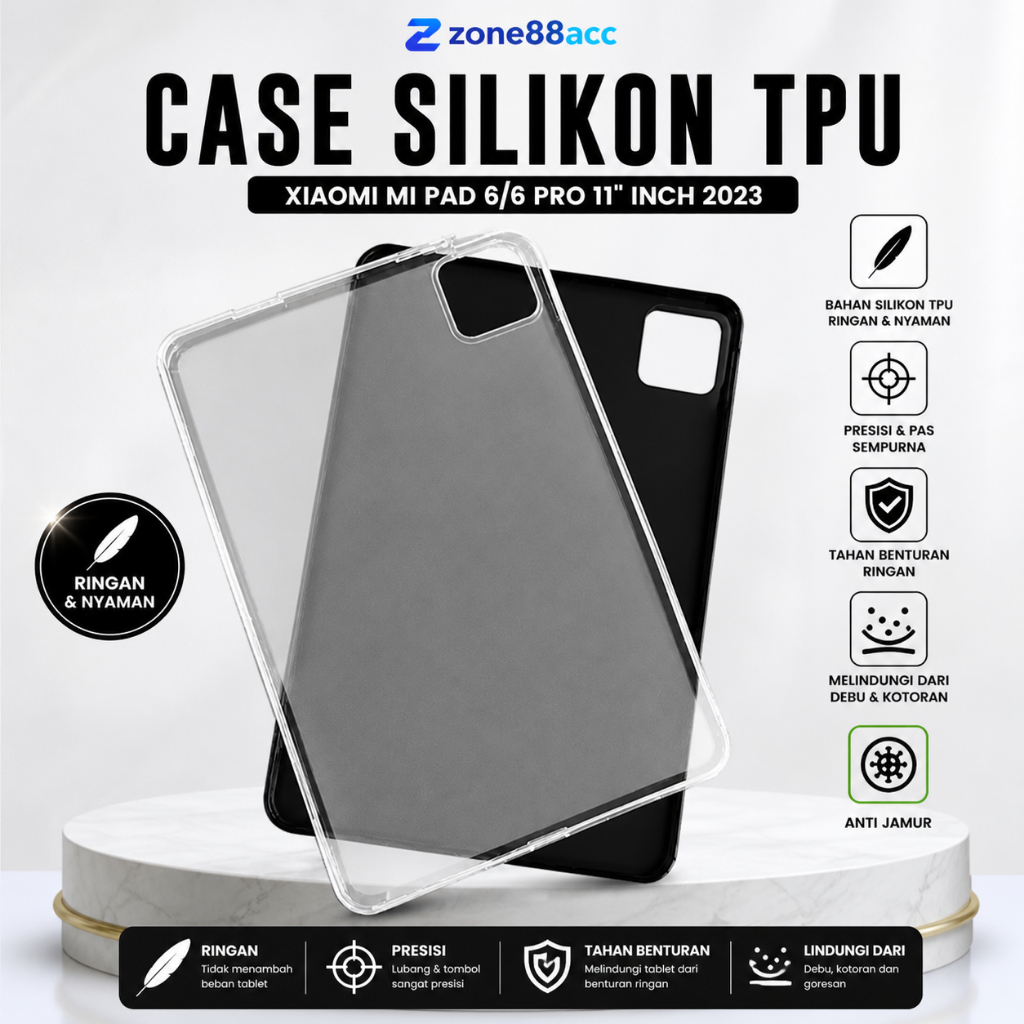 Silikon Xiaomi Pad 6 / 6 pro / Case Xiaomi pad 6 / case xiaomi pad 6 pro / casing xiaomi pad 6 / sof