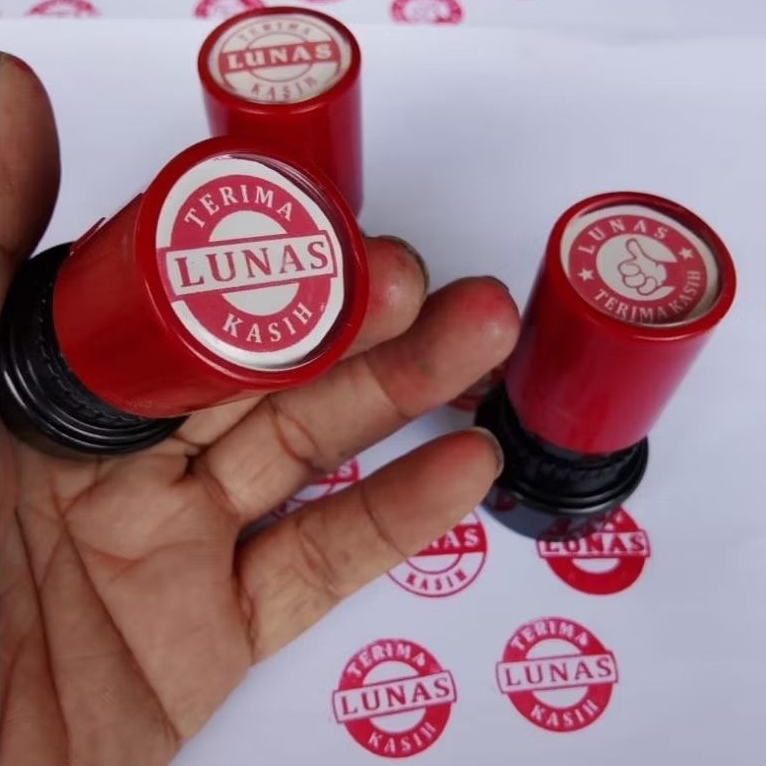 Stempel Tanda Lunas Toko Cap Pelunasan Transaksi