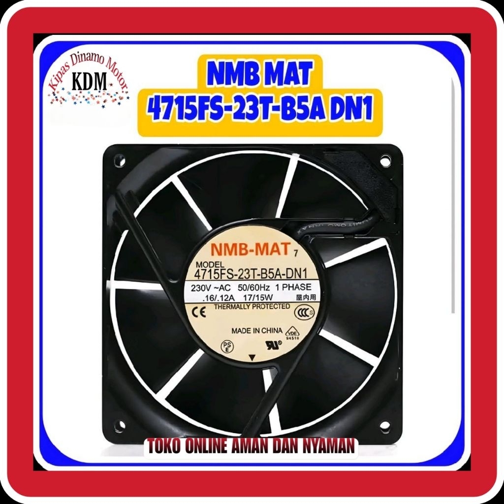 Fan NMB MAT 4715FS-23T-B5A DN1 230V AC 50/60Hz 16/12A 17/15W Cooling Fan