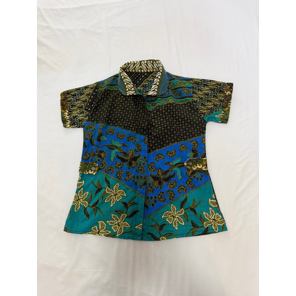 Baju Batik Patchwork Shirt Preloved
