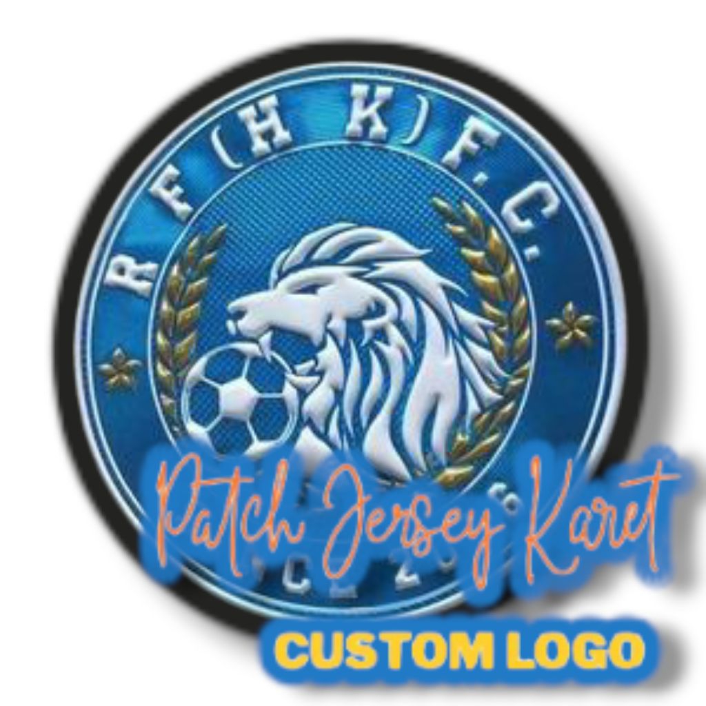 patch jersey karet custom emblem sepak bola logo custom murah
