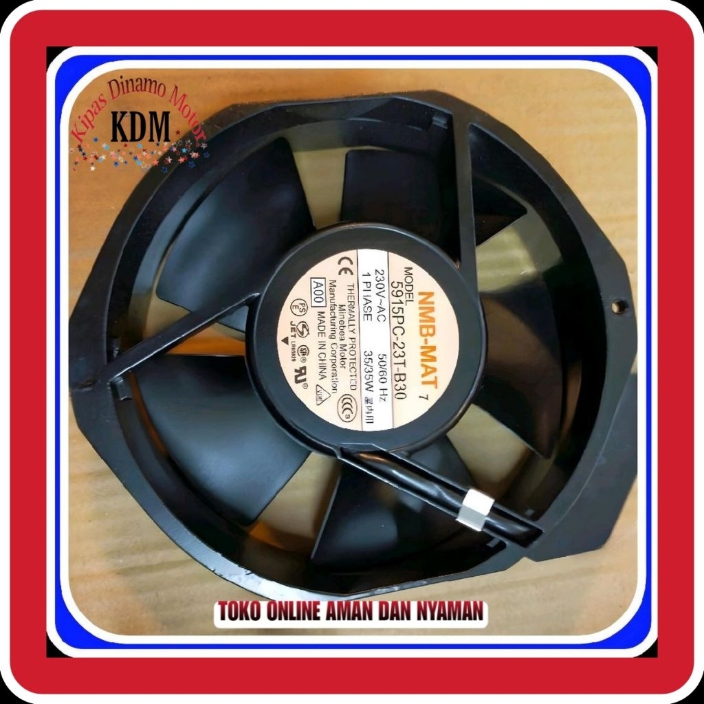 Fan NMB 5915PC 23T-B30 230AC 50/60Hz 1Phase 35/35 Kipas Panel Cooling Fan
