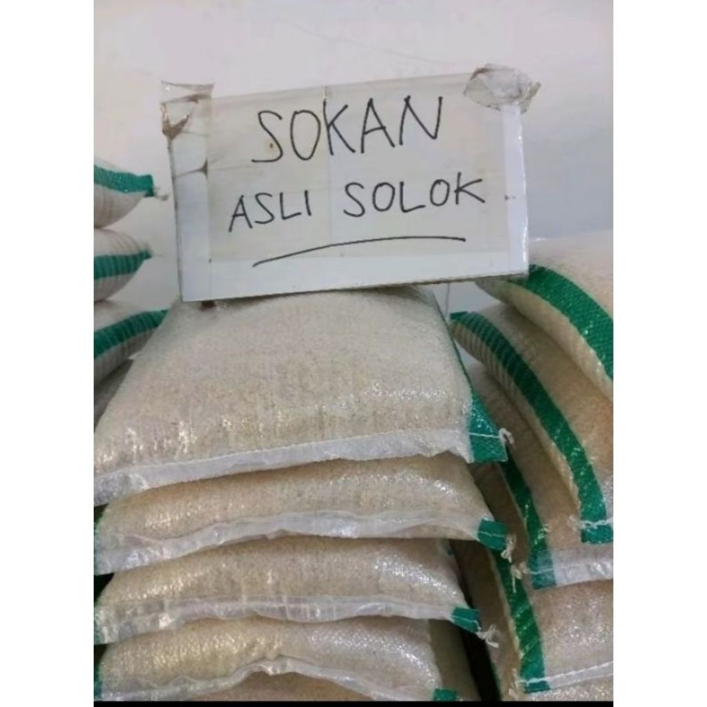 10 kg Beras Solok/Beras Cisokon/Beras Sokan Premium Asli Solok-Padang Sumatera Barat/Beras Nasi Pada