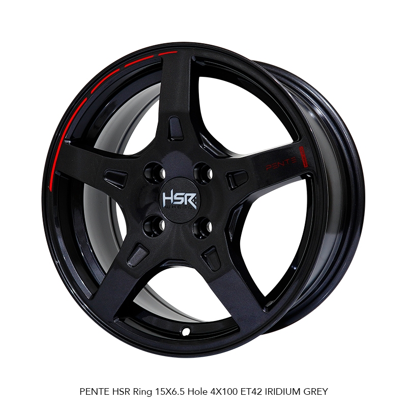 VELG MOBIL R15 HSR PENTE HSR R15X6,5 H4x100 ET42 IRIDIUM GREY 4 PCS VELG