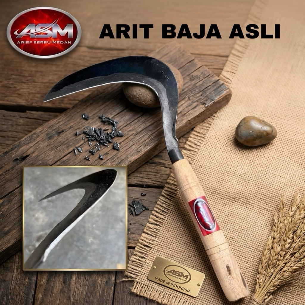 ASM arit rumput baja asli/ arit bengkok berkebun