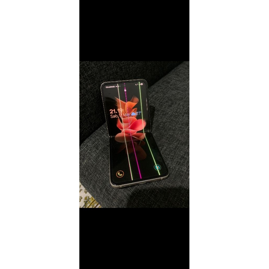 s*msung zflip3 garis 4layar lcd,8/256 EX SEIN