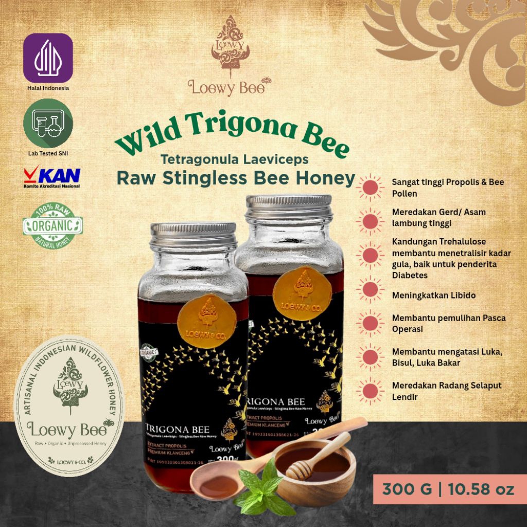 LoewyBeeRawWildTrigonaBeeHoney
